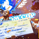 Capcom Cup 2019 champion Derek “iDom” Ruffin is rewarded on stage
